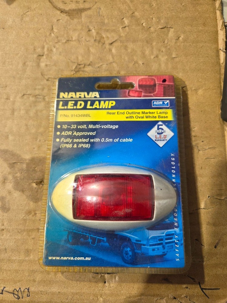 Narva LED Marker Lamp White/Red 91434WBL
