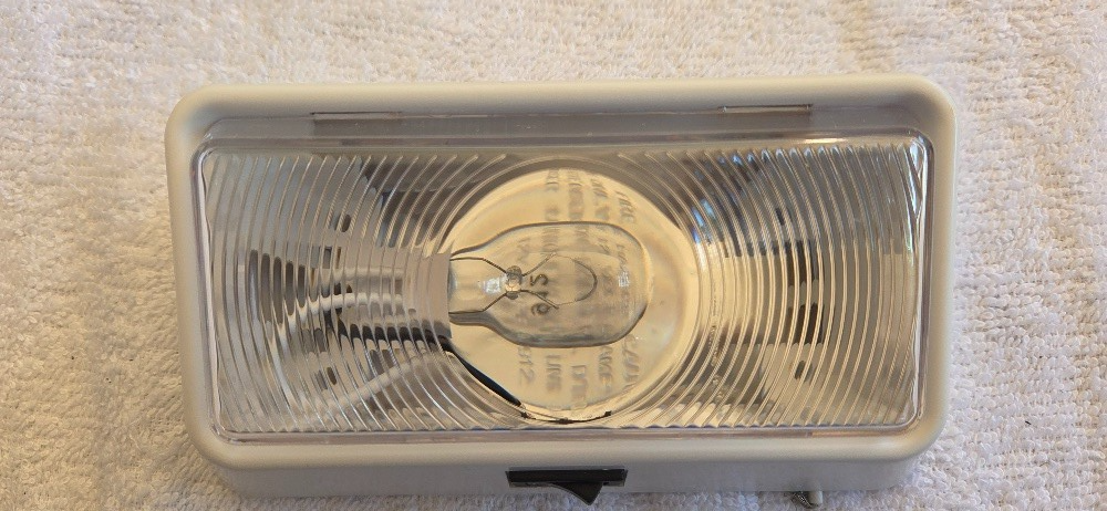 Narva Porch Light 12V With Switch White 86830BL NOS