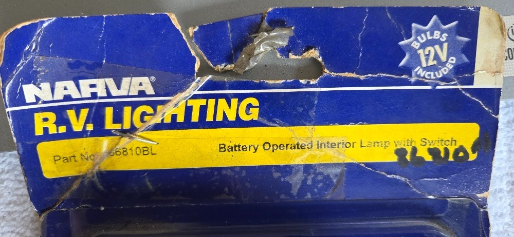 Narva R.V Lighting 86810BL Battery operated Interior Lamp NOS - Image 7