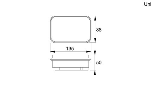 Valens VS-L04 Rectangular Turn Light with Rubber Grommet NOS - Image 11