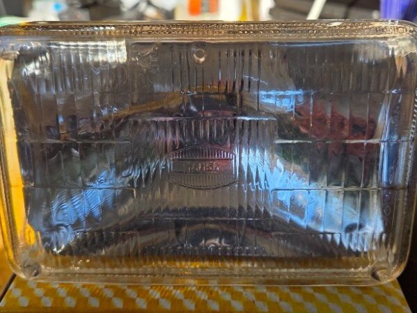 2x Hansa Sealed Beam 165 X 100mm 12V 50 Watt High Beam 2 Pin Terminal 4651 NOS