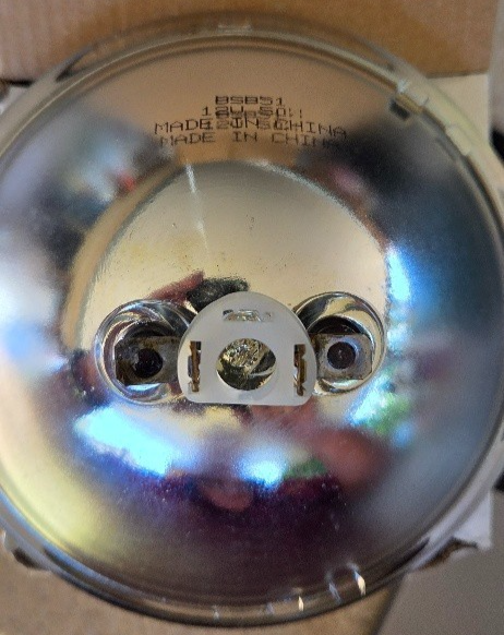 Headlight sealed Beam BSB51/50 12V 50W 5/3/4" 146mm NOS - Image 3