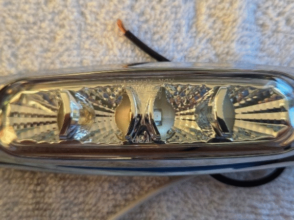 LED Amber/Red Side Marker Lamp - LV0287 NOS