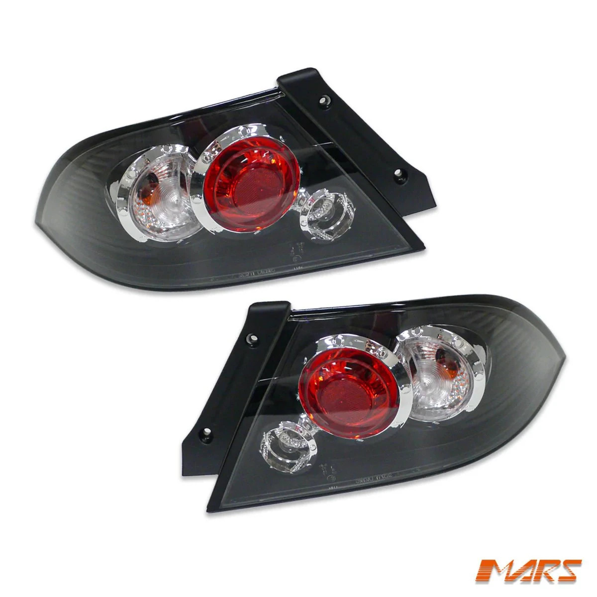 Pair x Black Tail lights for Mitsubishi Lancer CH 2003-2007 Sedan --- NOS - Image 6