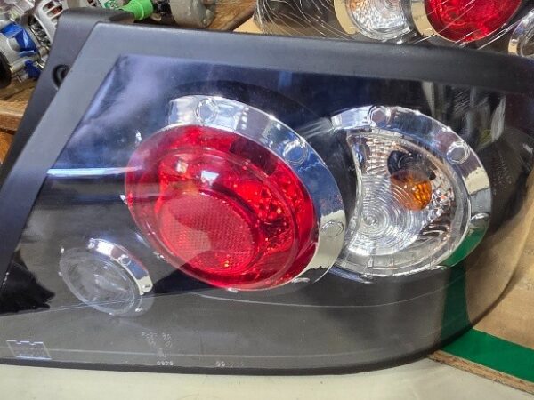 Pair x Black Tail lights for Mitsubishi Lancer CH 2003-2007 Sedan --- NOS